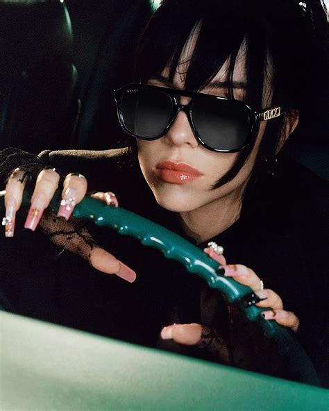 gucci billie eilish sunglasses|billie eilish gucci campaign.